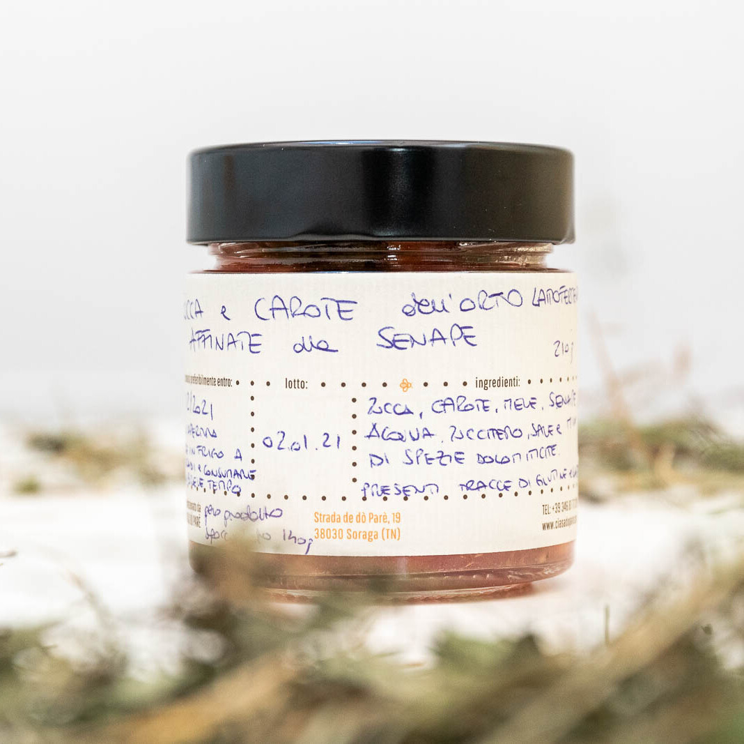 carote-zucca-bio-senape-fermentate vasetto di carote e zucca biologiche fermentate